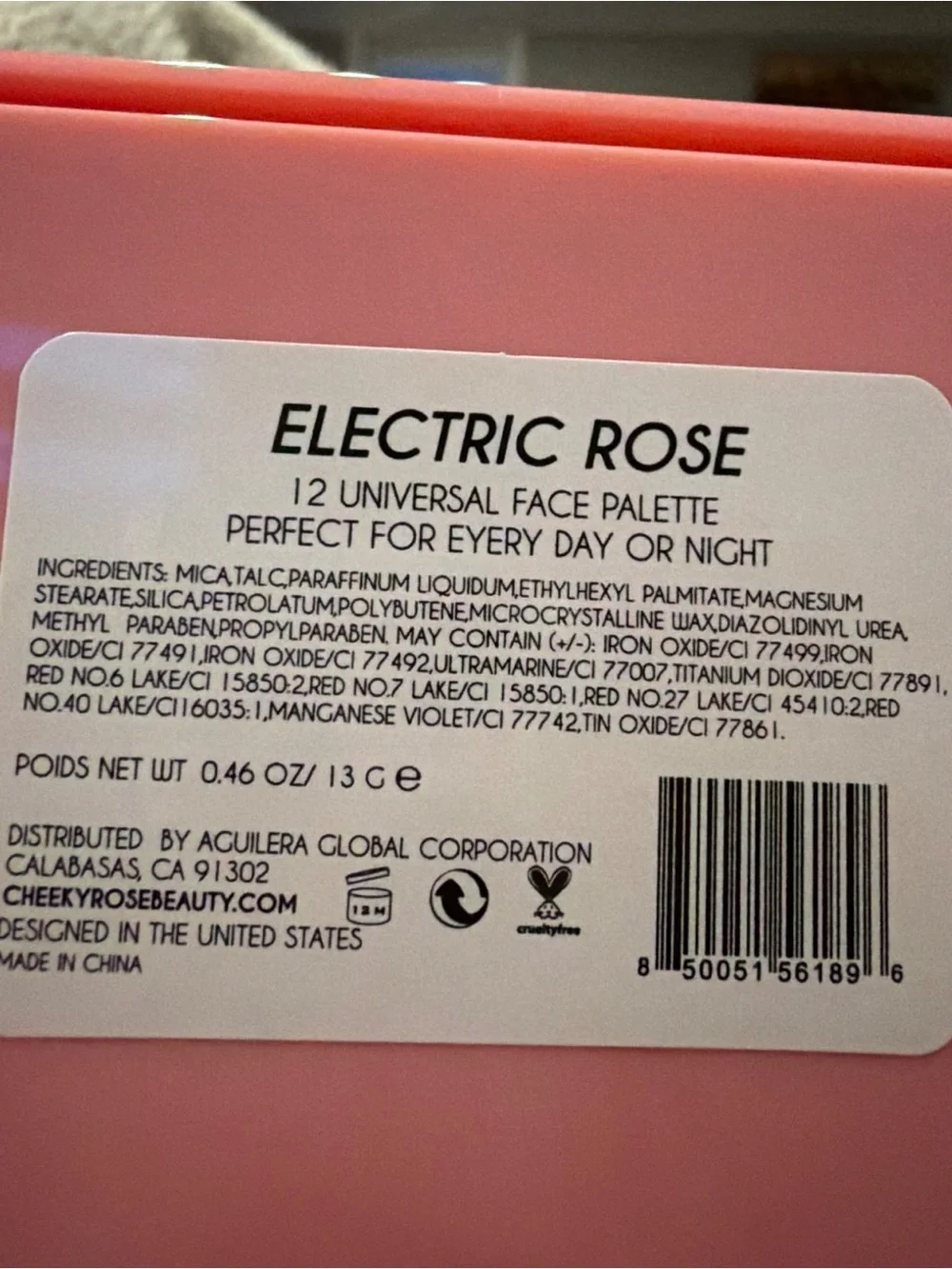 Electric & Rose 12-Shade Face Palette — Pink & Mauve Tones